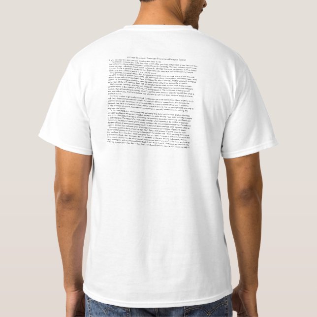 You're Too Close T-shirt (Back)