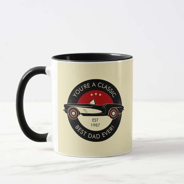 Your're A Classic Best Dad Ever Father's Day Mug (Left)