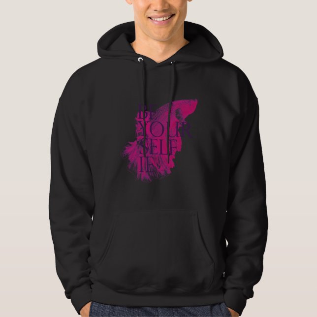 Yourself Ie Cool Fish Arts Best Cool Ideal Art Fit Hoodie (Front)
