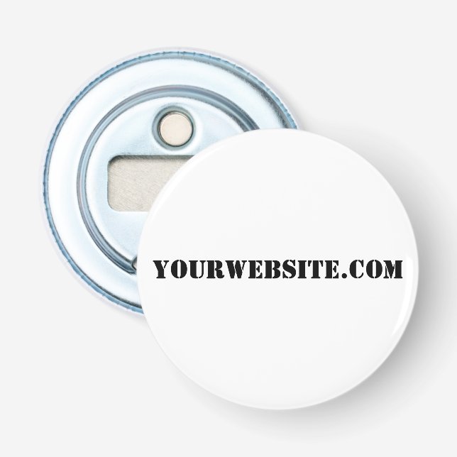 YourWebSite.com Bottle Opener (Front)