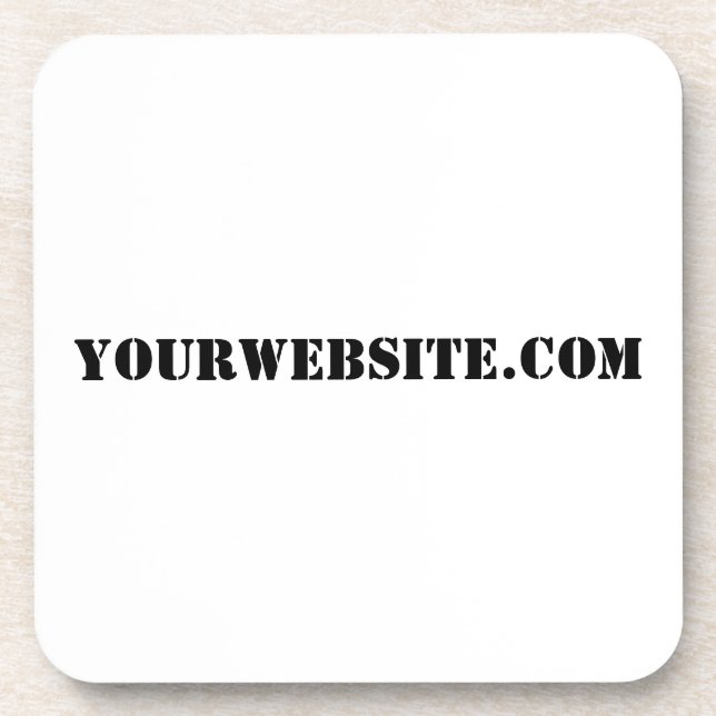 YourWebSite.com Coaster (Front)
