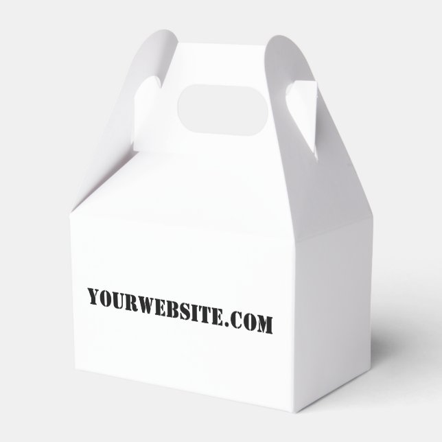 YourWebSite.com Favour Box (Back Side)