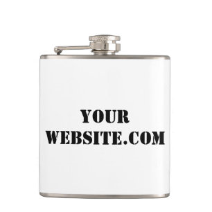 YourWebSite.com Hip Flask