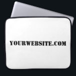 YourWebSite.com Laptop Sleeve<br><div class="desc">"YourWebSite.com" Replace the .com address with your Web address. Add any other slogan or text.</div>