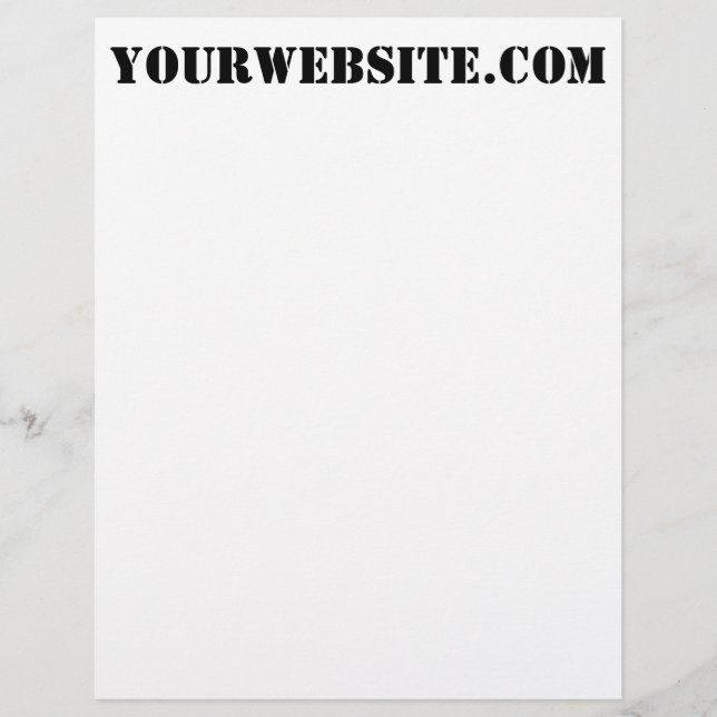 YourWebSite.com Letterhead (Front)