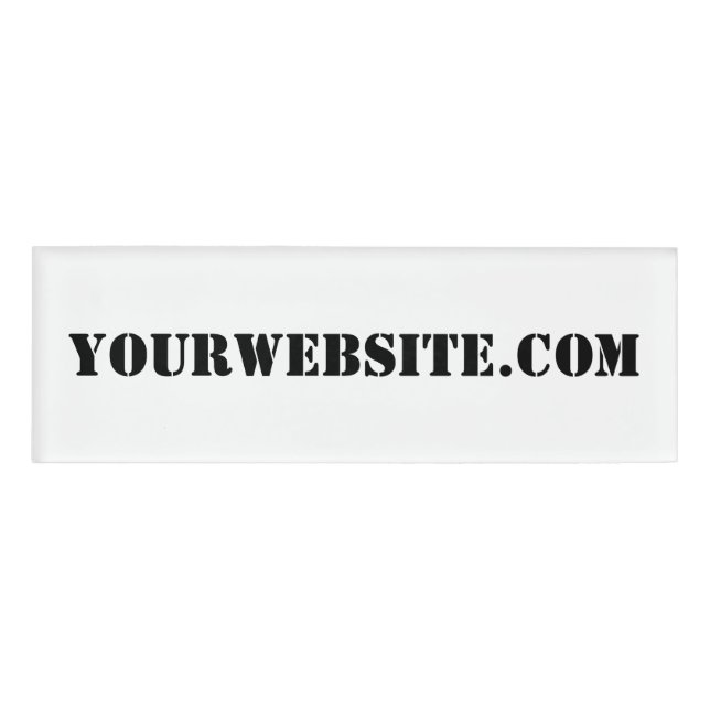 YourWebSite.com Name Tag (Front)