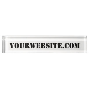 YourWebSite.com Nameplate