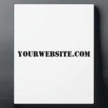 YourWebSite.com Plaque<br><div class="desc">"YourWebSite.com" Replace the .com address with your Web address. Add any other slogan or text.</div>