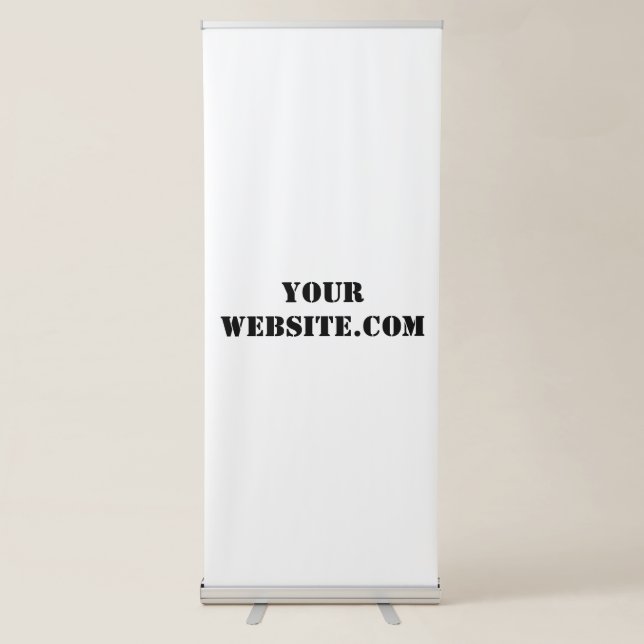 YourWebSite.com Retractable Banner (Front)