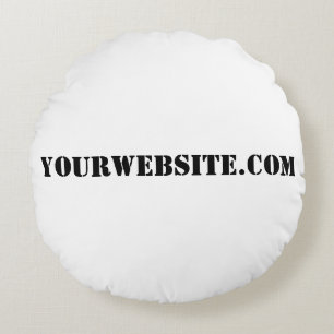 YourWebSite.com Round Cushion