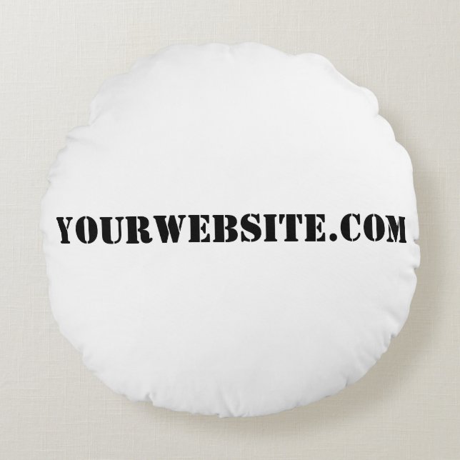 YourWebSite.com Round Cushion (Front)