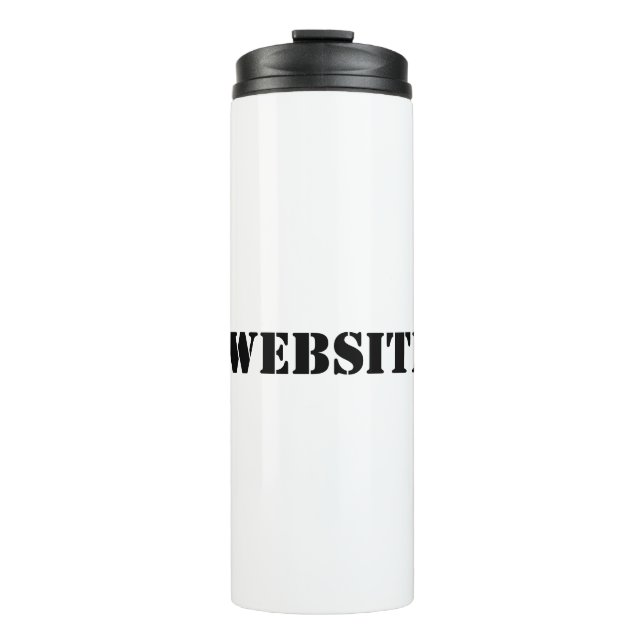 YourWebSite.com Thermal Tumbler (Front)