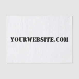YourWebSite.com Tissue Paper