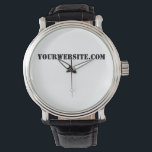 YourWebSite.com Watch<br><div class="desc">"YourWebSite.com" Replace the .com address with your Web address. Add any other slogan or text.</div>