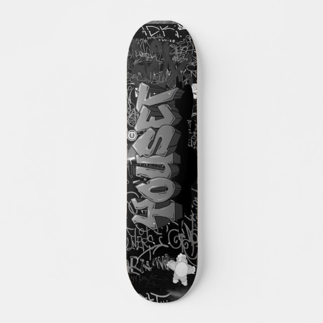 Yousef Graffiti Personalised Skateboard  (Front)