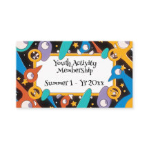 Youth Activity Camp Membership Badge Card