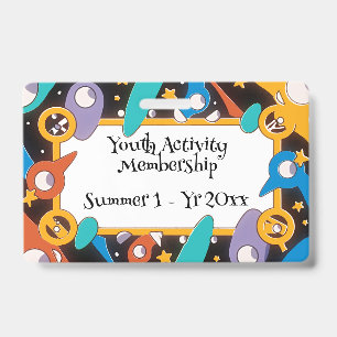Youth Activity Camp Membership ID Badge