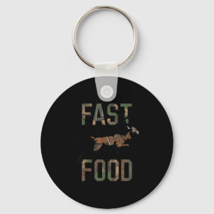 Youth Boys Camo Deer Hunting Fast Food Funny Hunti Key Ring