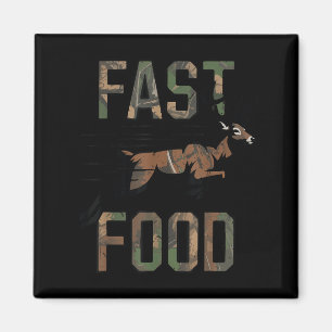 Youth Boys Camo Deer Hunting Fast Food Funny Hunti Magnet