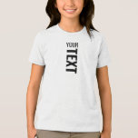 Youth Boys Girls Unisex Tri Blend White Fleck Tri-Blend Shirt<br><div class="desc">Custom Add Your Text Here Template Youth Fashion / Clothing / Tops & T-Shirts / Kids Youth Boys Girls Unisex T-Shirts Online Shop / Youth Girls White Fleck Bella Canvas Tri-blend T-Shirt.</div>