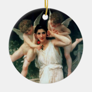 ‘Youth’ by Bouguereau Ceramic Tree Decoration