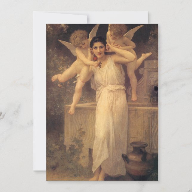 Youth by Bouguereau, Victorian Angels Portrait (Front)