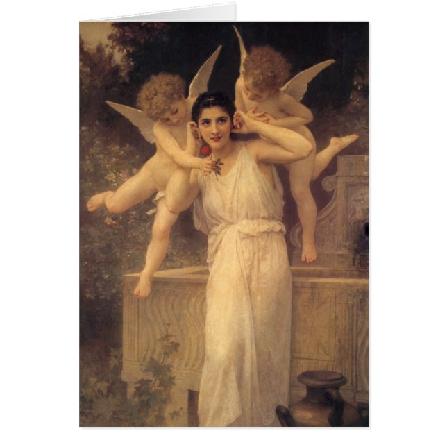 Youth by Bouguereau, Victorian Angels Portrait (Front)