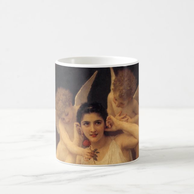 Youth by Bouguereau, Victorian Angels Portrait Coffee Mug (Center)