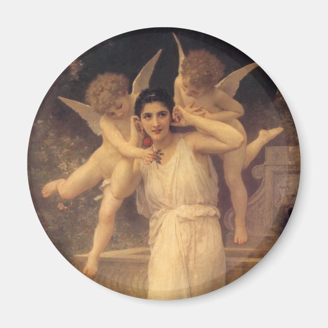 Youth by Bouguereau, Victorian Angels Portrait Magnet (Front)