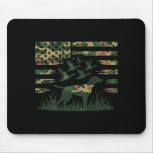 Youth Camo Mallard Duck Hunting Dog Camouflage Ame Mouse Mat