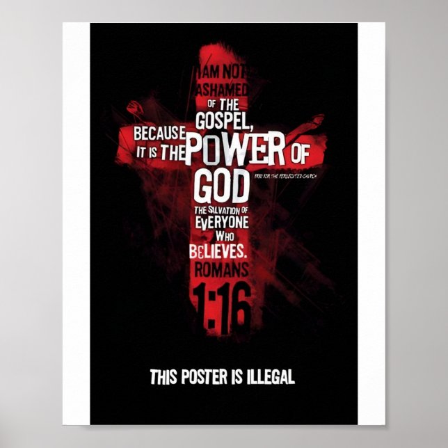 Youth Christian bible Posters (Front)