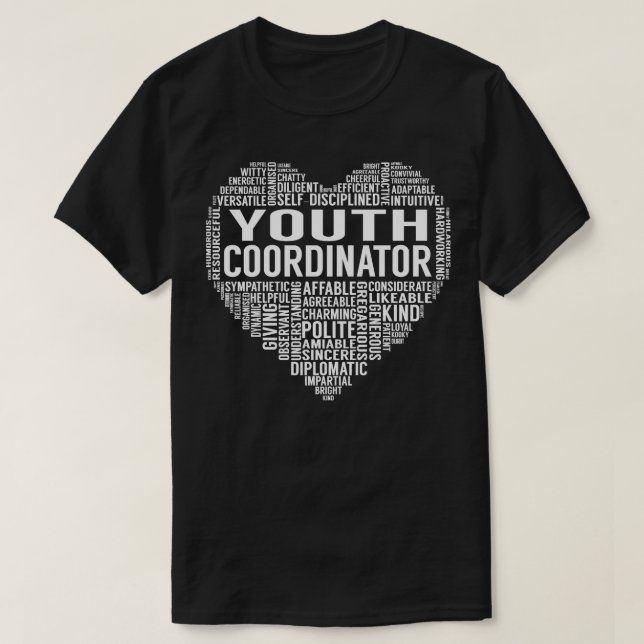 Youth Coordinator Heart T-Shirt (Design Front)