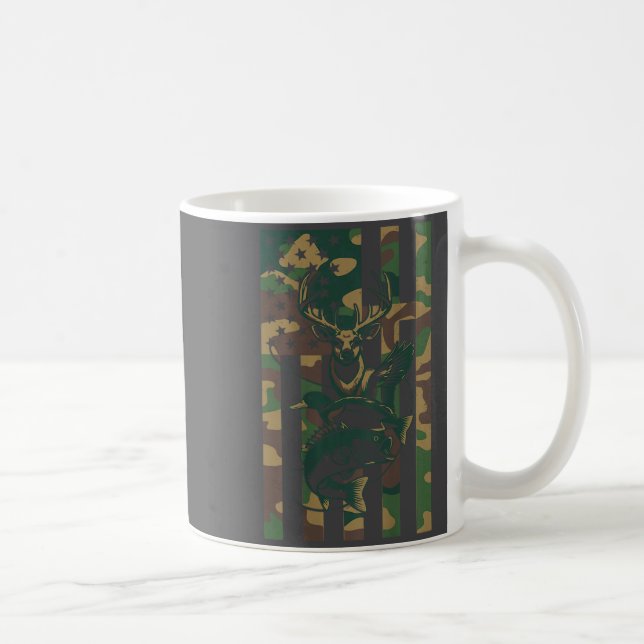 Youth Cross Camo Hunting Fishing B Deer Duck Camou Coffee Mug (Right)