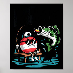 Youth Don't Bobber Me Teen Boy B Fish Funny Fishin Poster