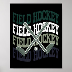 Youth Field Hockey Shirt Teen Girl Sister Mom Cute Poster