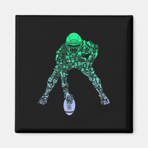 Youth Football Apparel Centre Player Coach Boys Fo Magnet
