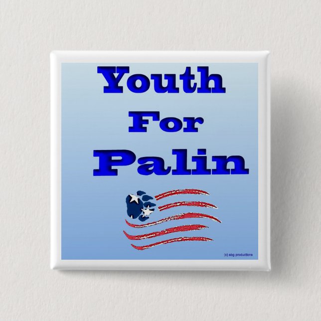Youth for Palin Button (Front)