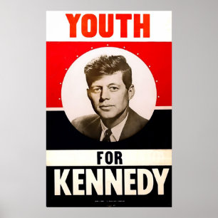Youth for President John F. Kennedy Poster