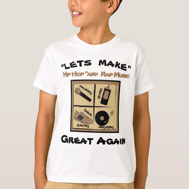 Youth  Four  Elements of  Hip Hop Youth T-shirt (Front)