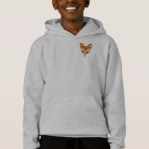Youth Fox Logo Zip Front Hoodie