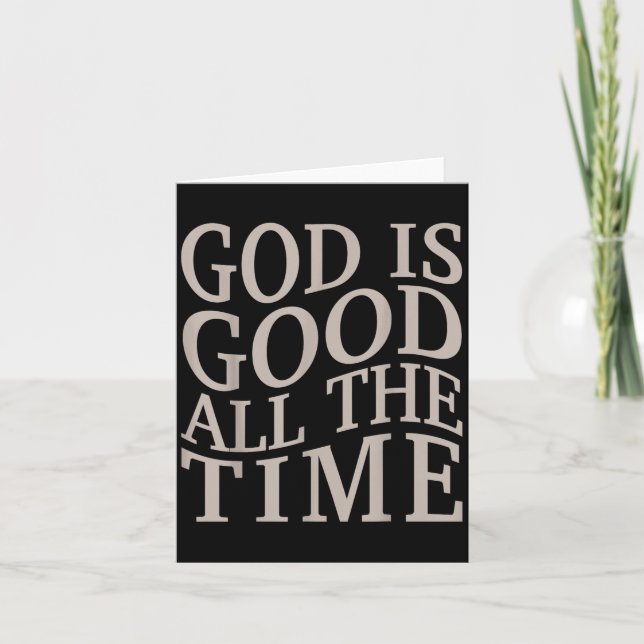 Youth God Is Good Christian Teen Girl Jesus Love Y Card (Front)