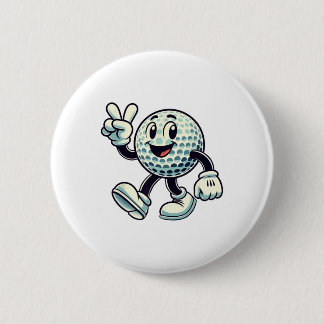 Youth Golf Player Boys Golf Funny  6 Cm Round Badge