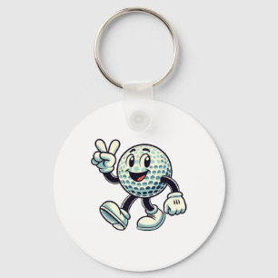 Youth Golf Player Boys Golf Funny Key Ring