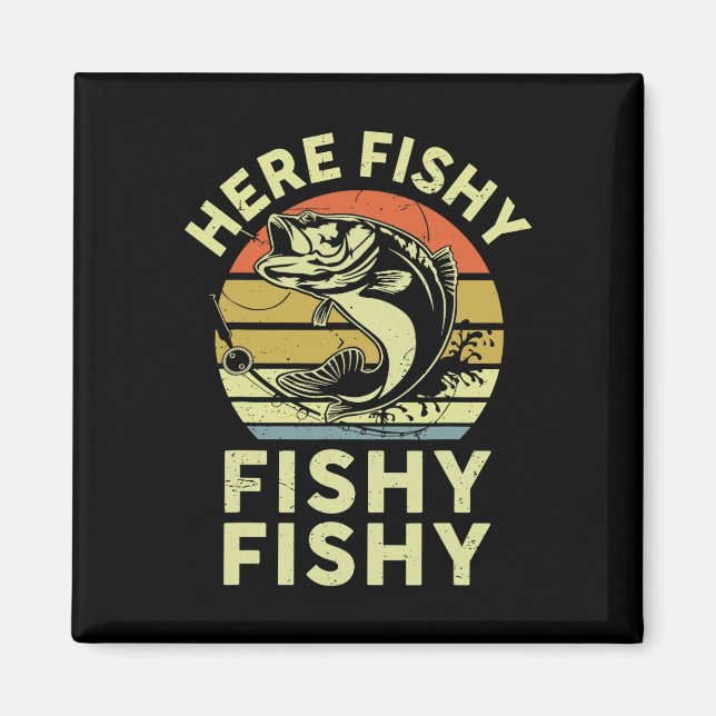 Youth Here-fishy Shirt Kids Toddler Men Funny B Fi Magnet (Front)