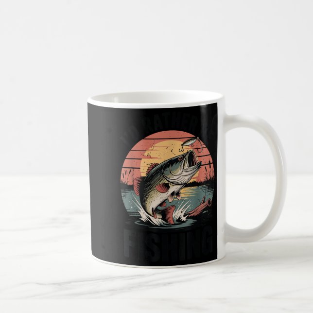 Youth I'd Rather Be Fishing-shirt Boy Largemouth B Coffee Mug (Right)