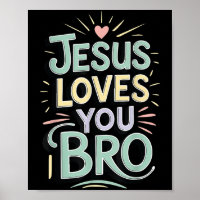 Youth Jesus Love You Bro Funny Christian God Son B