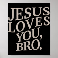 Youth Jesus Loves You Bro Funny Christian Boy Kids