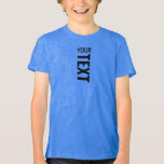 Youth Kids Boys Girls Unisex Online Royal Blue<br><div class="desc">Custom Add Your Text or Name Here Template Youth Fashion / Clothing / Tops & T-Shirts / Kids Youth Kids Boys Girls Unisex T-Shirts Online Shop / Youth True Royal Blue Bella Canvas Tri-blend T-Shirt.</div>
