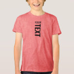 Youth Kids Boys Girls Unisex Online Shop Red Tri-Blend Shirt<br><div class="desc">Custom Add Your Text or Name Here Template Youth Fashion Online Shop / Clothing / Tops & T-Shirts / Kids Youth Kids Boys Girls Unisex T-Shirts Online Shop / Youth True Red Bella Canvas Tri-blend T-Shirt.</div>