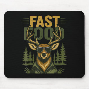 Youth Men Fast Food Camo Deer Hunting Boy Teen Hun Mouse Mat